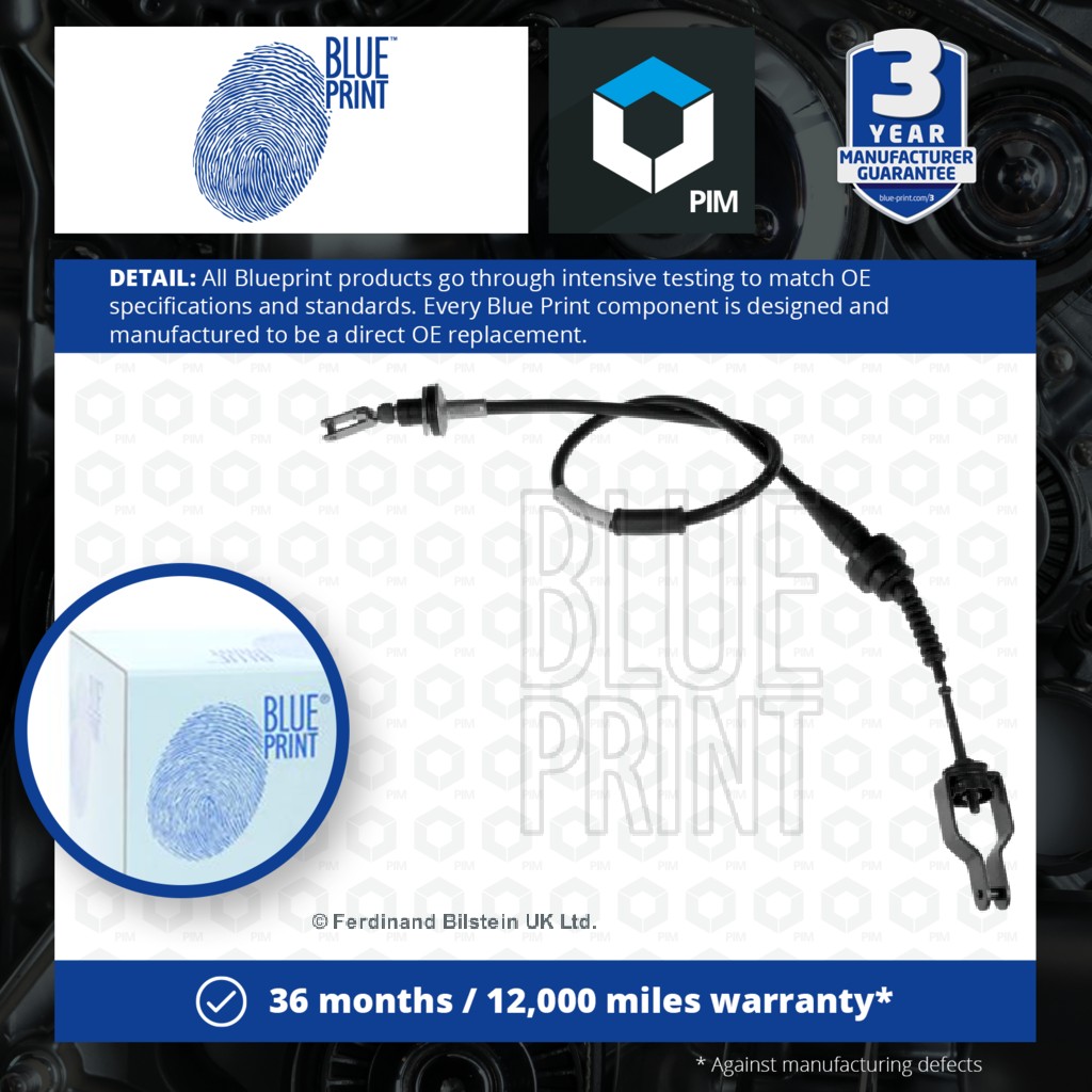 Blue Print Clutch Cable ADN13831 [PM104958]