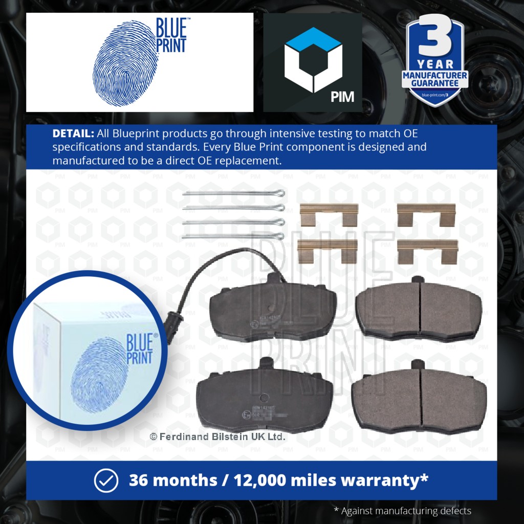 Blue Print Brake Pads Set Front ADN142165 [PM104593]