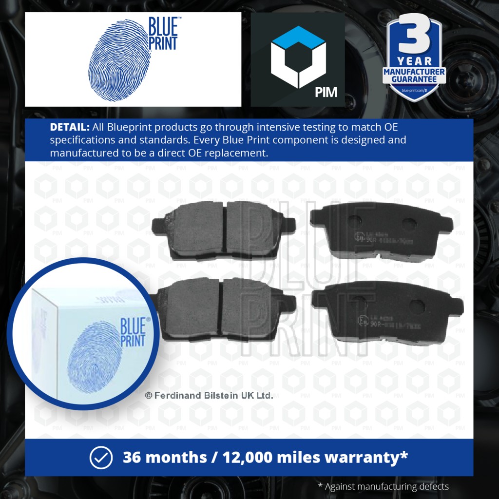 Blue Print Brake Pads Set Rear ADM54298 [PM104580]