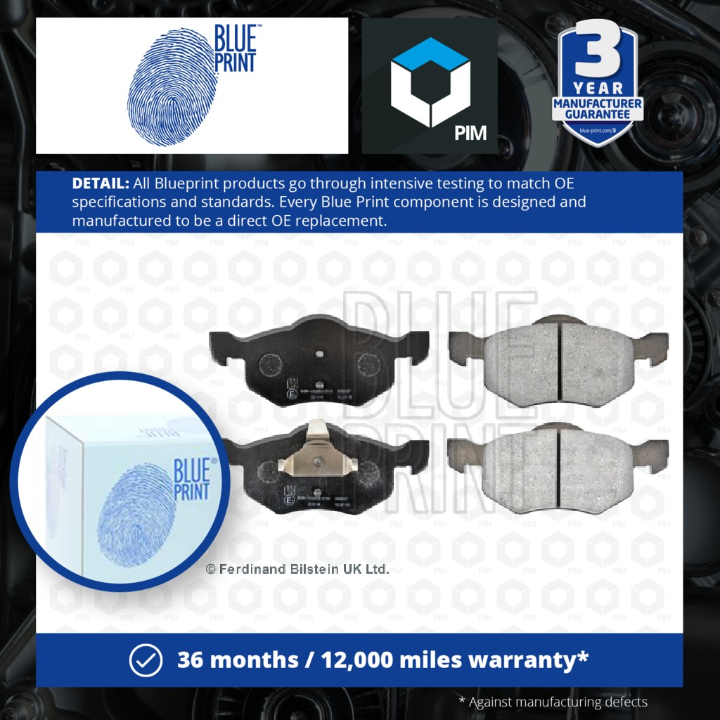 Blue Print Brake Pads Set Front ADM54273 [PM104577]