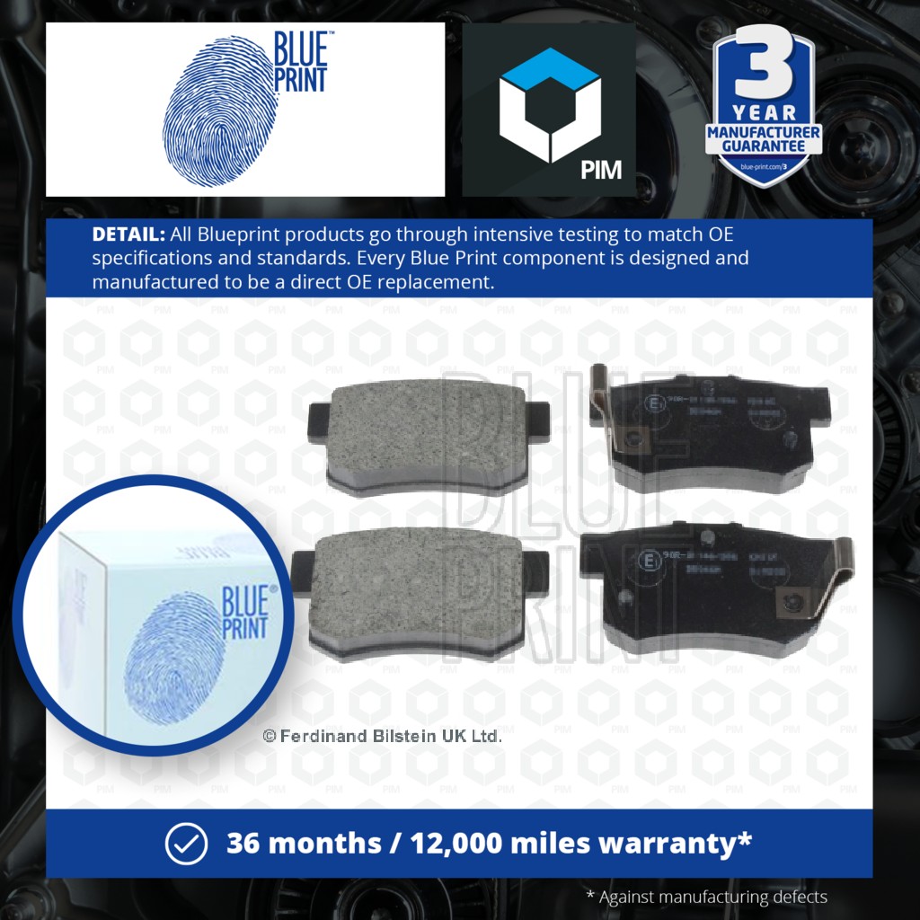Blue Print Brake Pads Set Rear ADH24264 [PM104555]