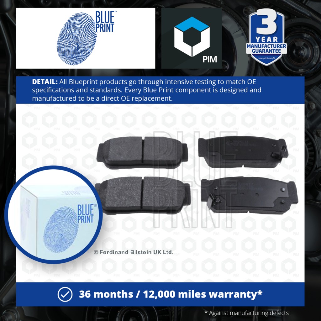 Blue Print Brake Pads Set Rear ADG042111 [PM104531]