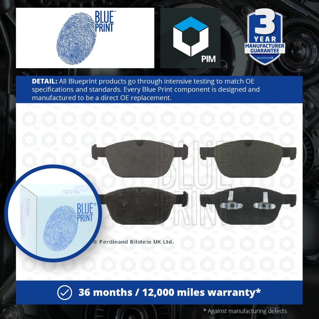 Blue Print Brake Pads Set Front ADF124203 [PM104527]