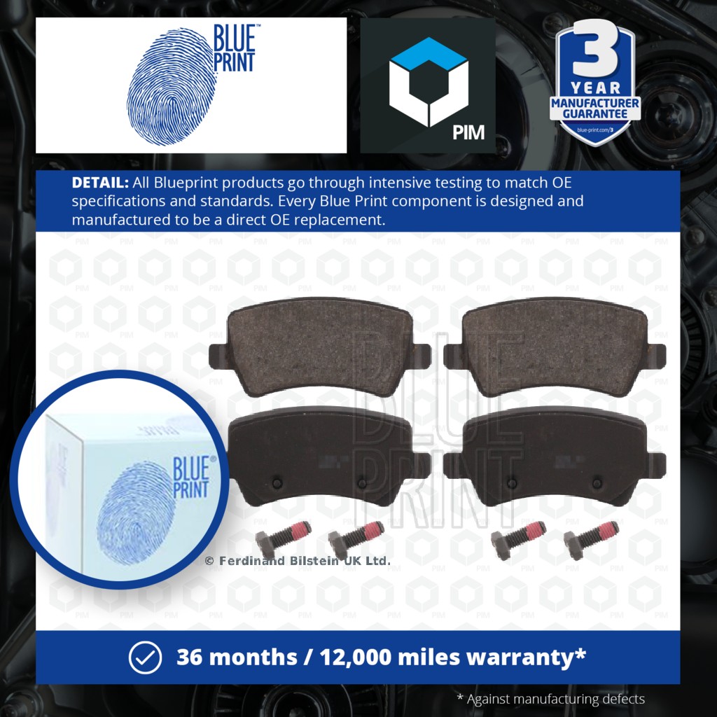 Blue Print Brake Pads Set Rear ADF124202 [PM104526]
