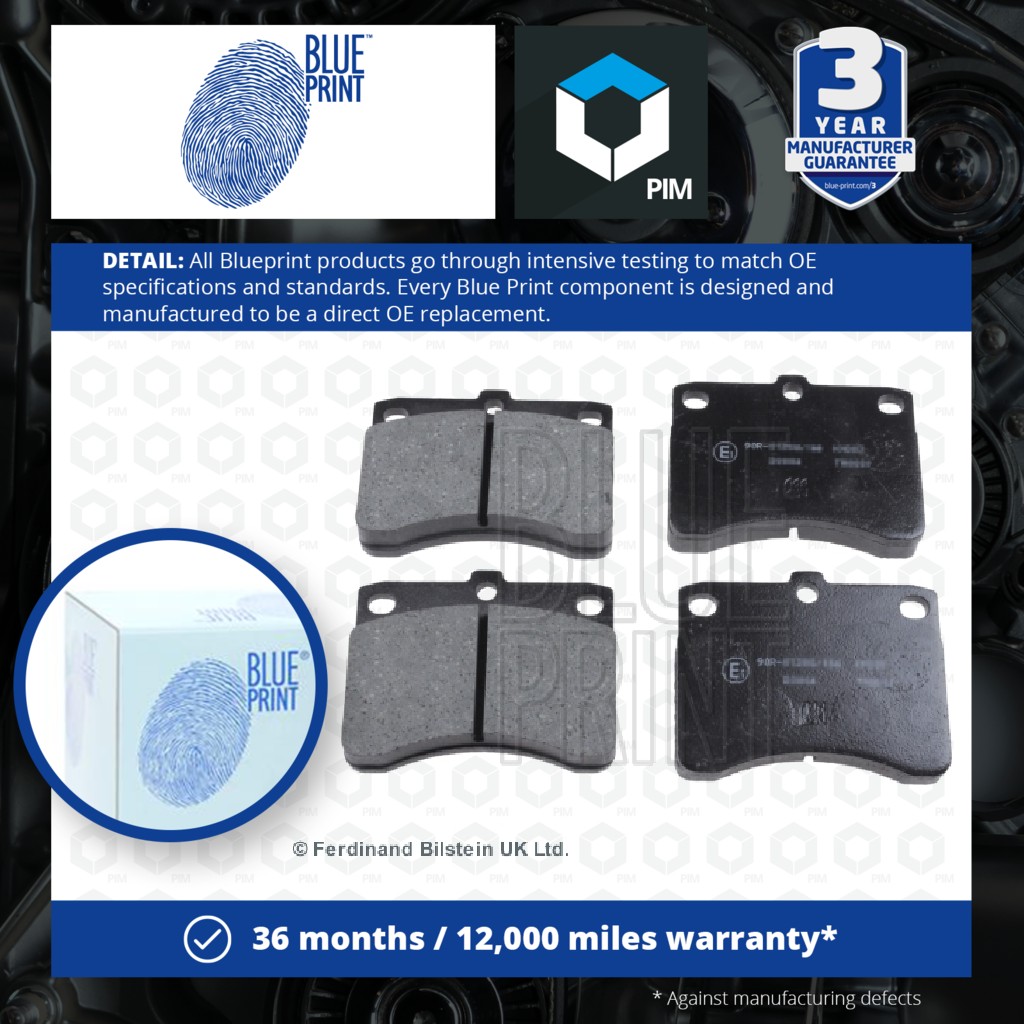 Blue Print Brake Pads Set Front ADD64229 [PM104525]