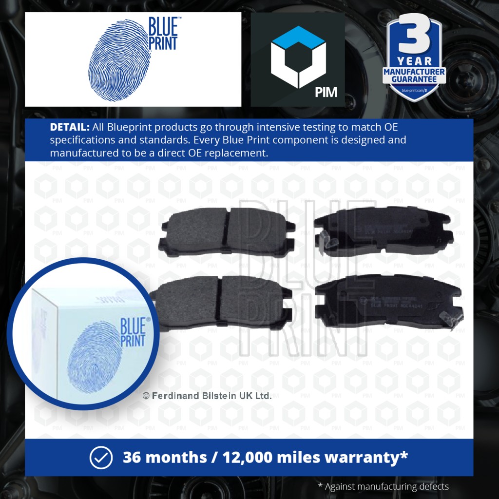 Blue Print Brake Pads Set Rear ADC44241 [PM104517]