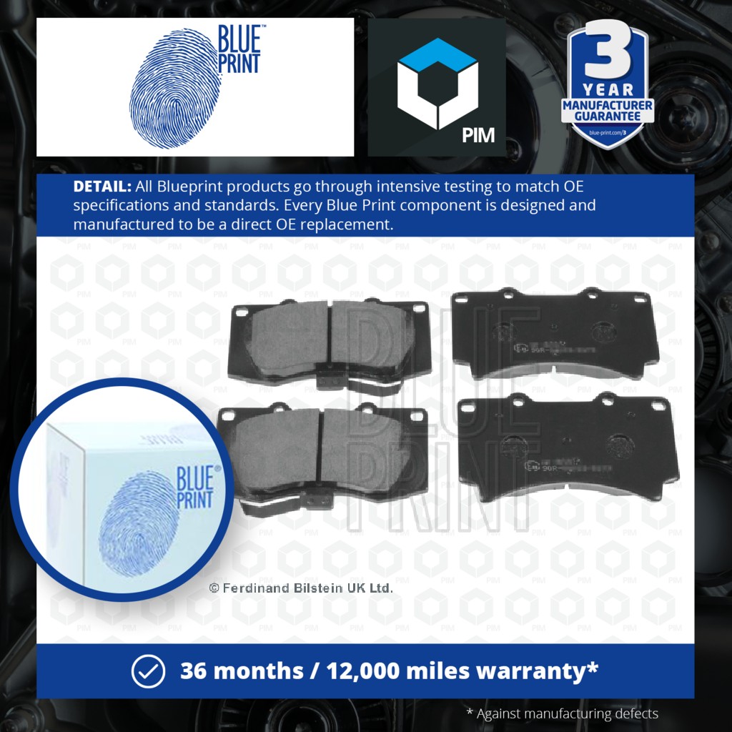 Blue Print Brake Pads Set Front ADA104221 [PM104506]
