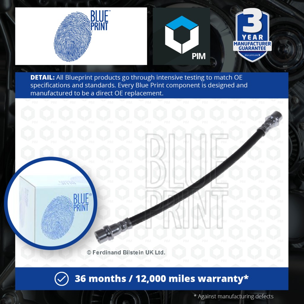 Blue Print Brake Hose Rear Left or Right ADT353158 [PM104449]