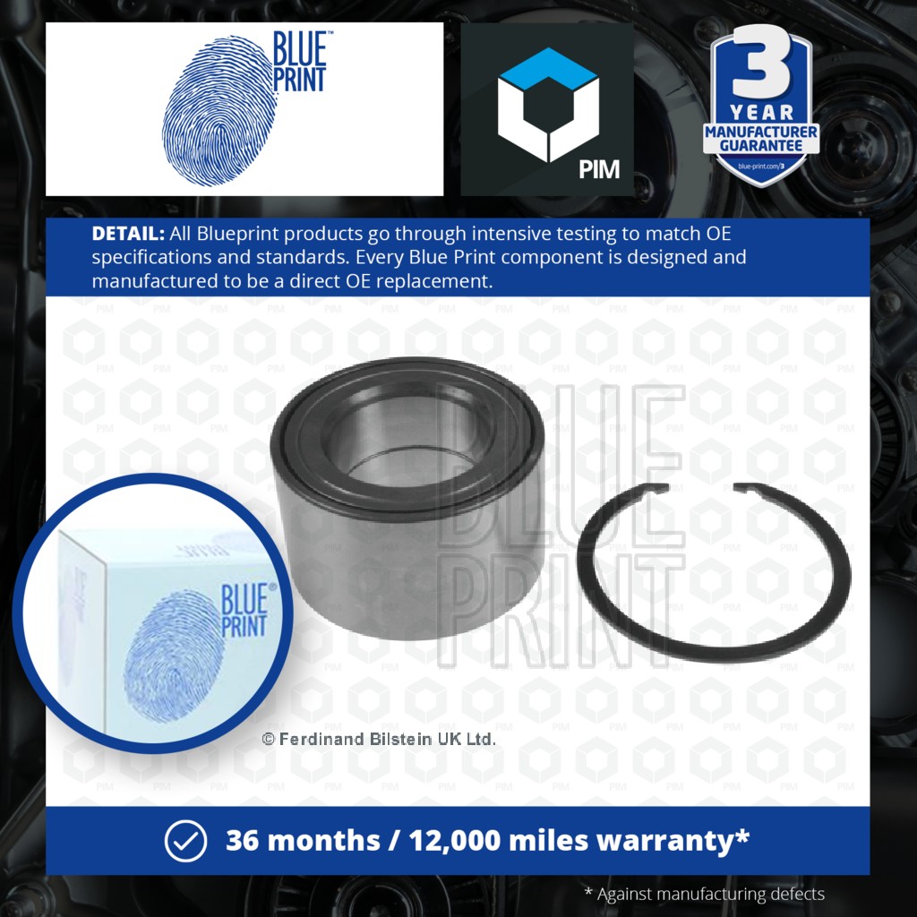 Blue Print Wheel Bearing Kit Rear ADT38342 [PM103684]