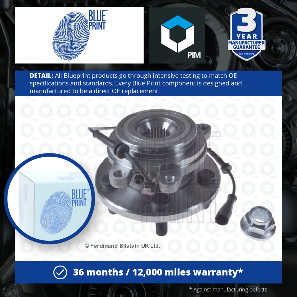 Blue Print Wheel Bearing Kit Rear ADJ138313 [PM103624]