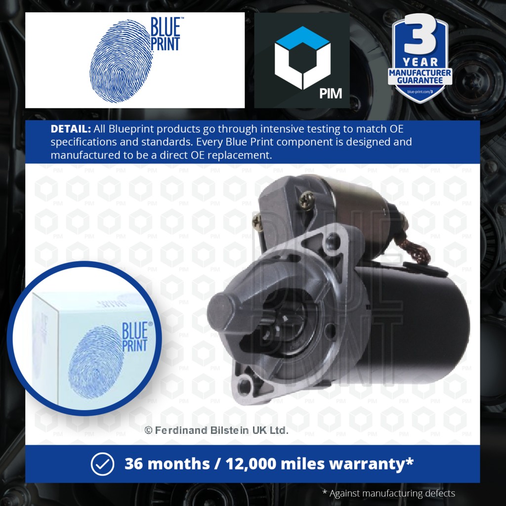 Blue Print Starter Motor ADC412501 [PM102978]