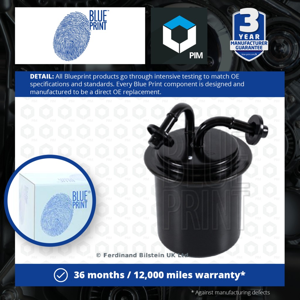 2x Blue Print Fuel Filter ADS72305 [PM102204]