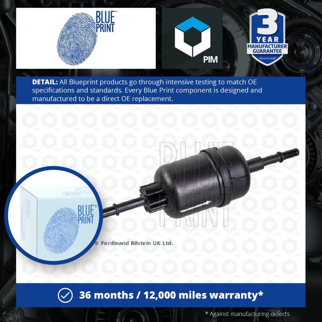2x Blue Print Fuel Filter ADM52340 [PM102190]