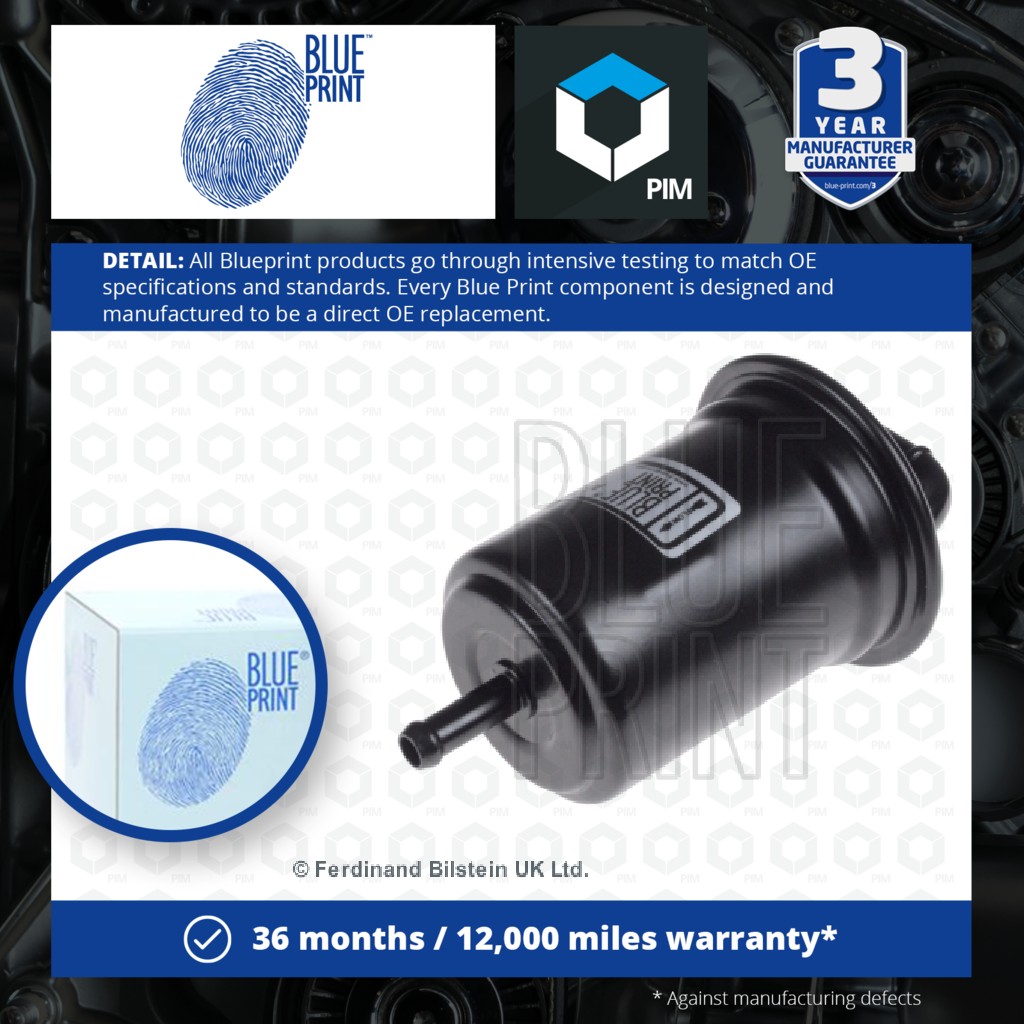 2x Blue Print Fuel Filter ADM52321 [PM102187]