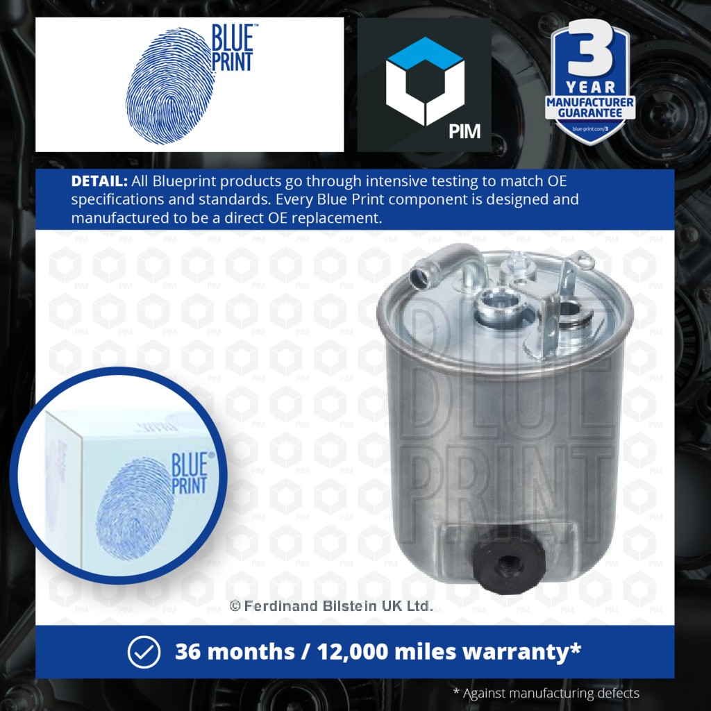 2x Blue Print Fuel Filter ADA102309 [PM102139]