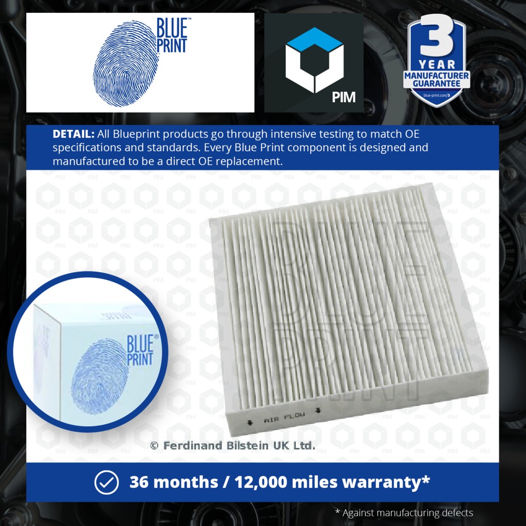 Blue Print Pollen / Cabin Filter ADH22505 [PM102096]