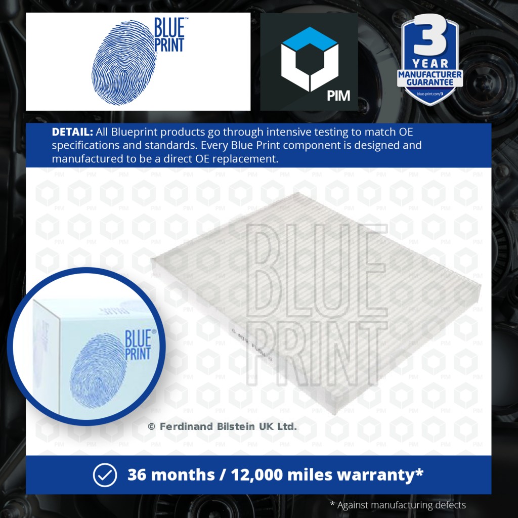 Blue Print Pollen / Cabin Filter ADG02555 [PM102088]