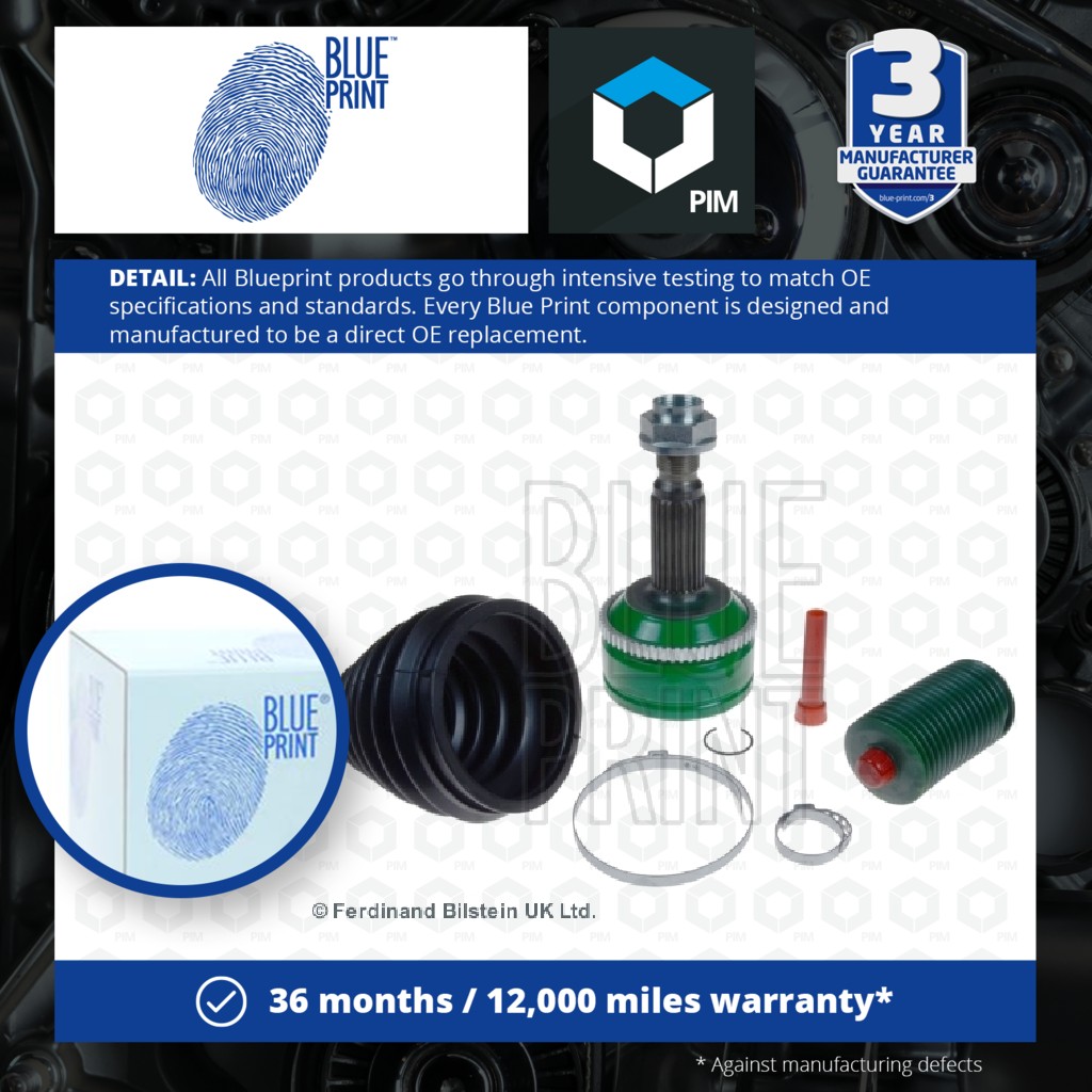 Blue Print CV Joint Front Outer ADJ138905 [PM101712]