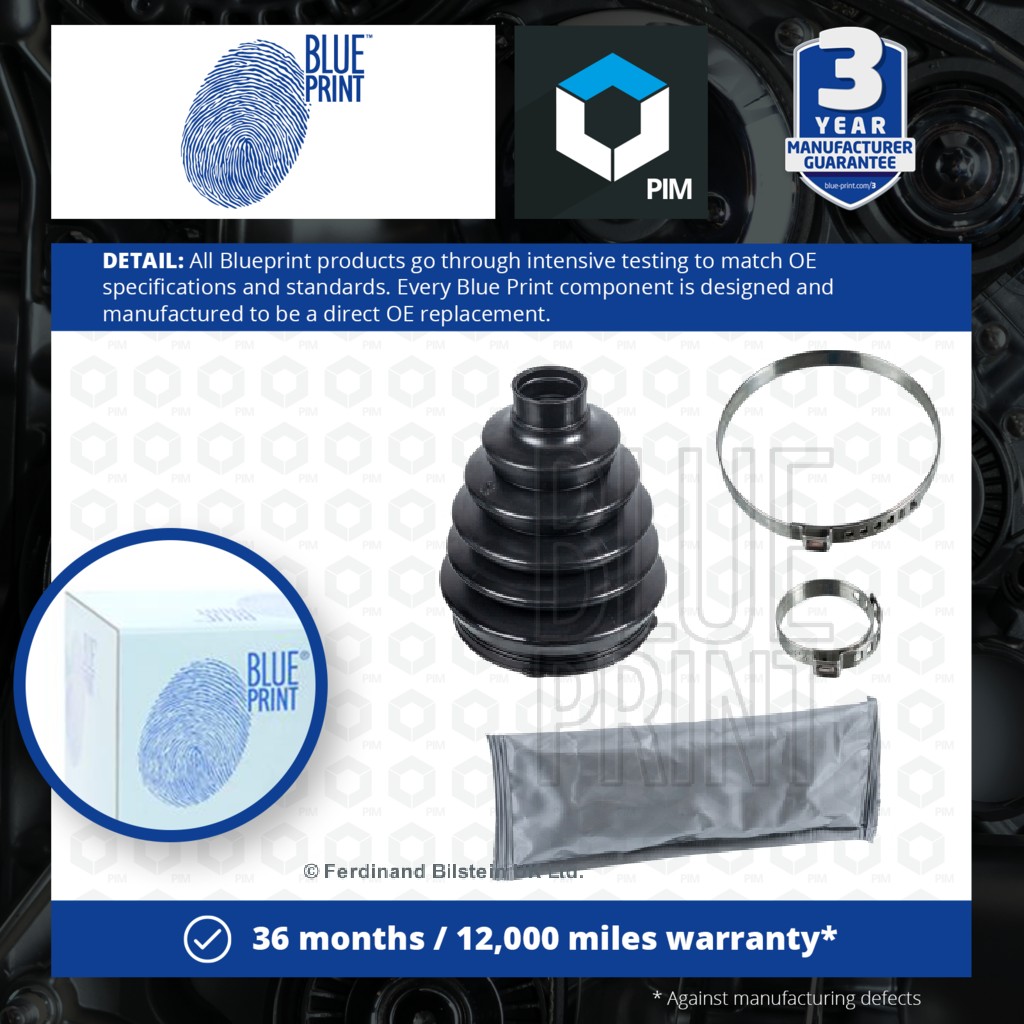Blue Print CV Joint Boot Front Outer ADN18138 [PM101682]