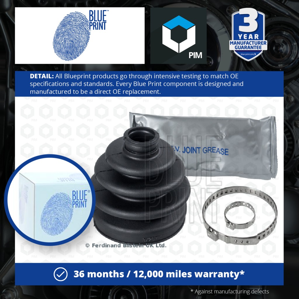 Blue Print CV Joint Boot Front Outer ADG081101 [PM101649]
