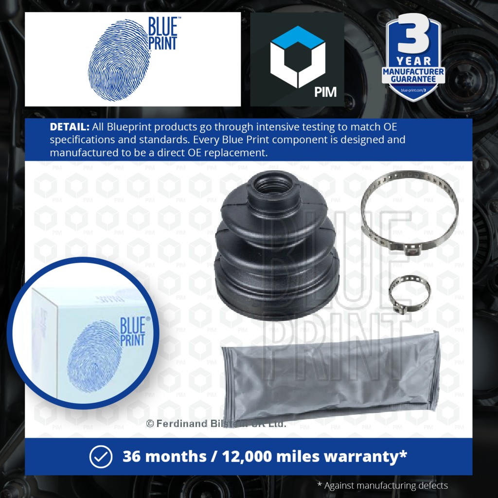 Blue Print CV Joint Boot Front Inner, Left ADC48157 [PM101647]