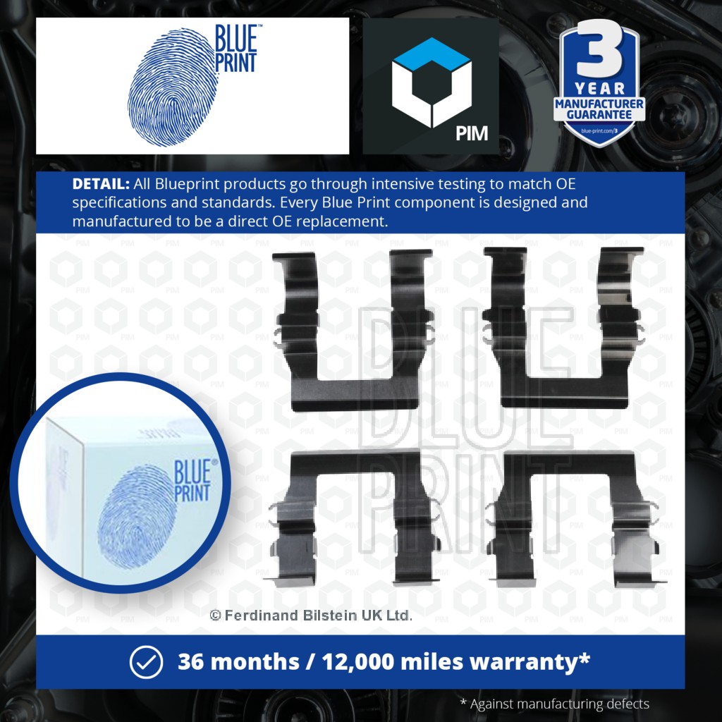 Blue Print Brake Pad Fitting Kit Front ADC448601 [PM100982]
