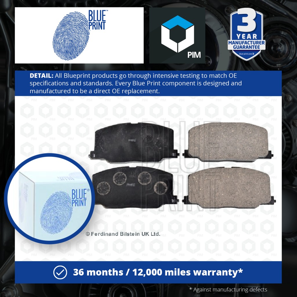 Blue Print Brake Pads Set Front ADT34224 [PM100961]