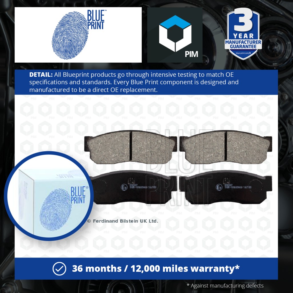 Blue Print Brake Pads Set Front ADN14204 [PM100915]