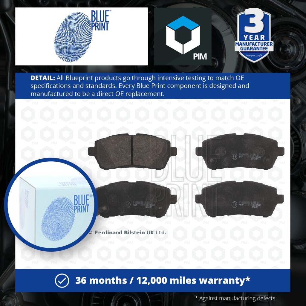 Blue Print Brake Pads Set Front ADM54295 [PM100914]