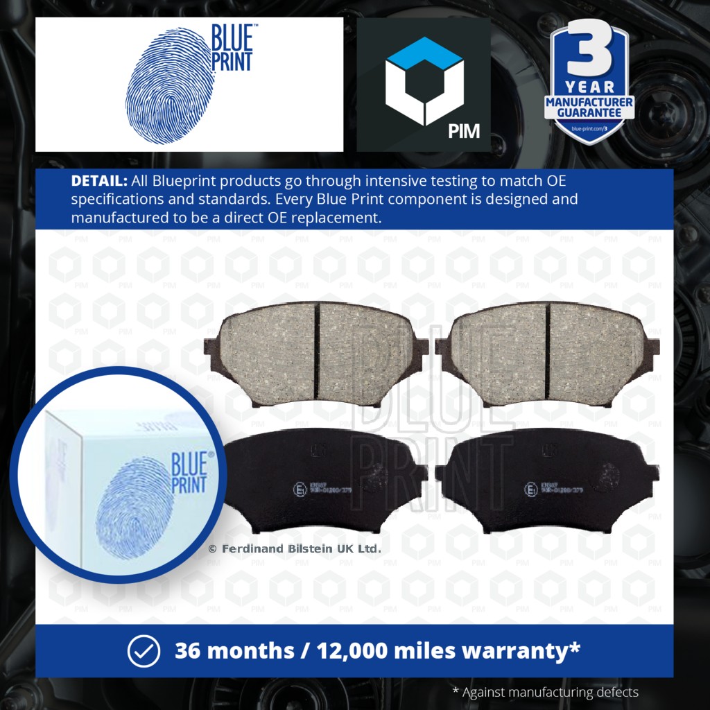 Blue Print Brake Pads Set Front ADM54290 [PM100912]