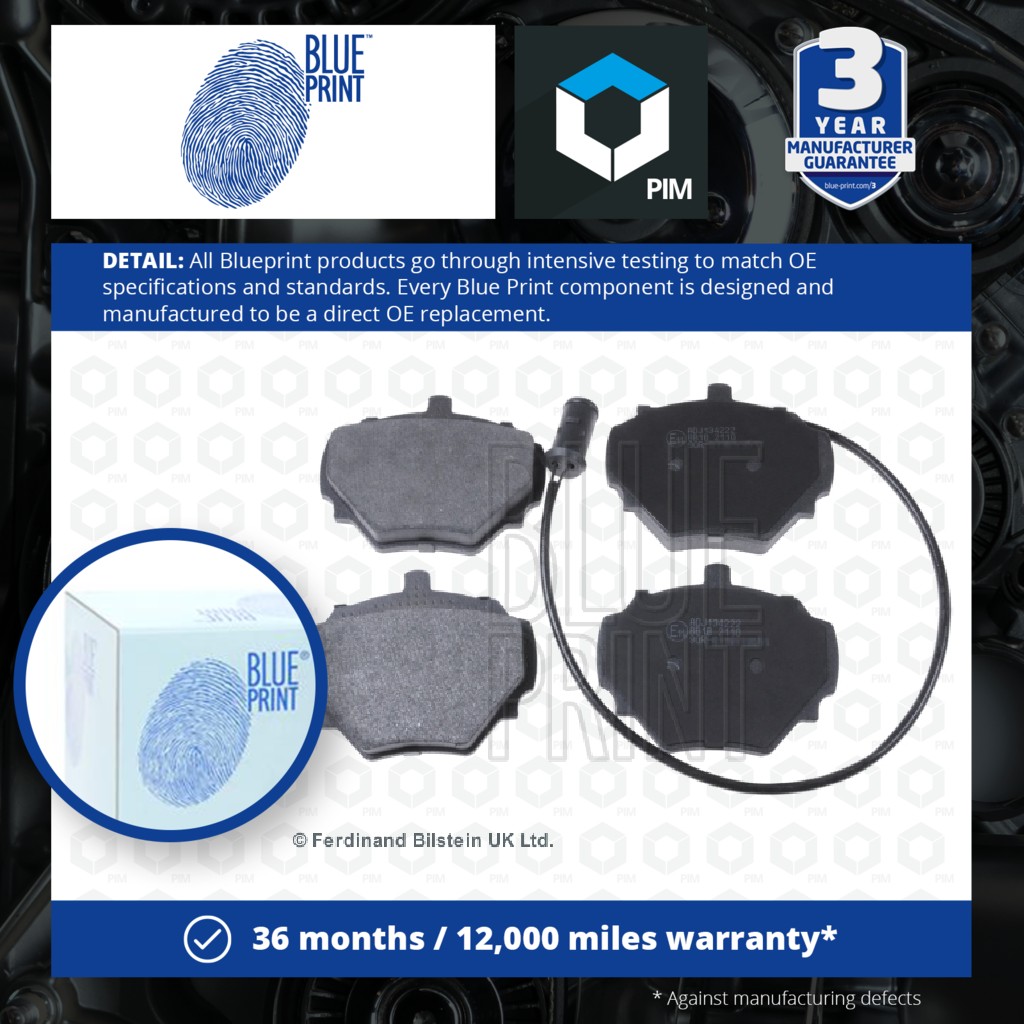 Blue Print Brake Pads Set Rear ADJ134222 [PM100887]