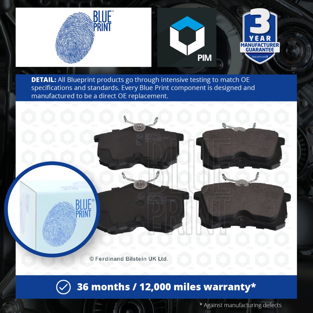 Blue Print Brake Pads Set Rear ADH24257 [PM100875]