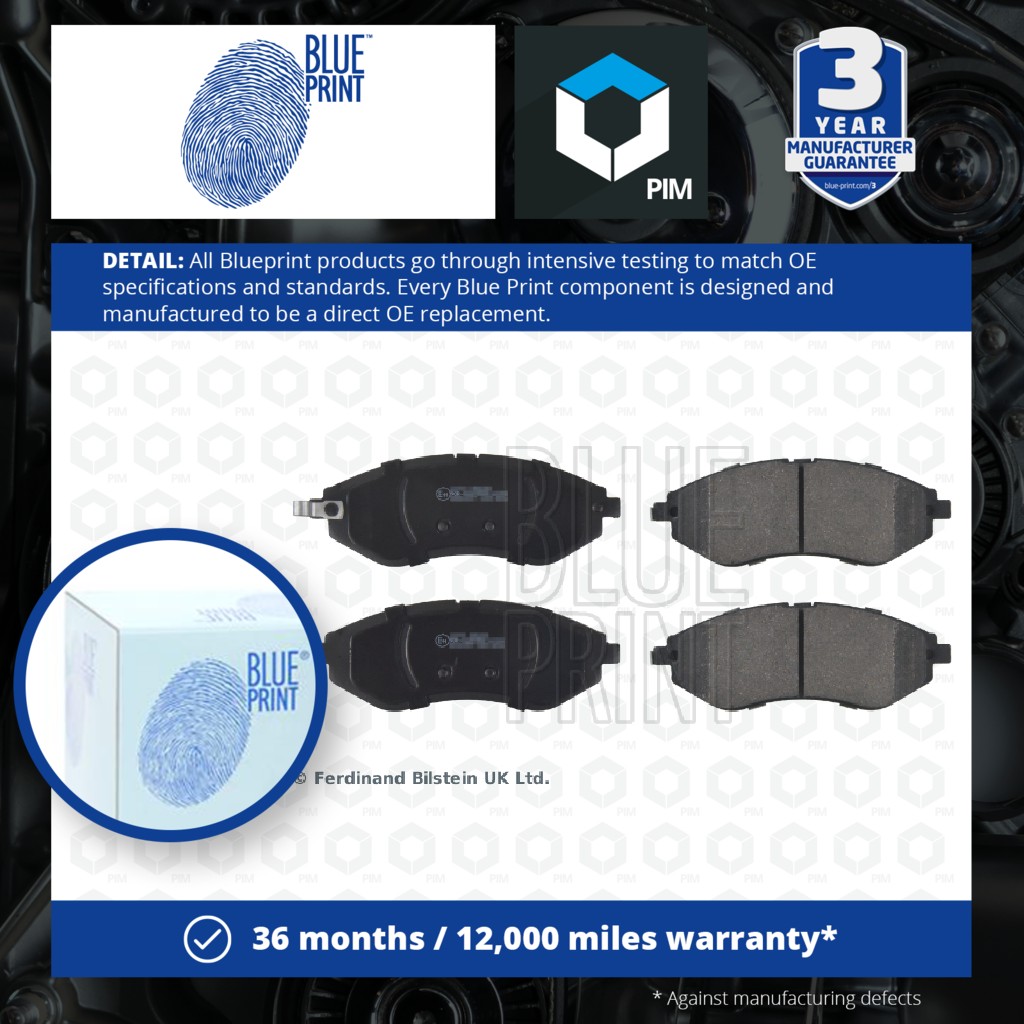 Blue Print Brake Pads Set Front ADG04257 [PM100865]