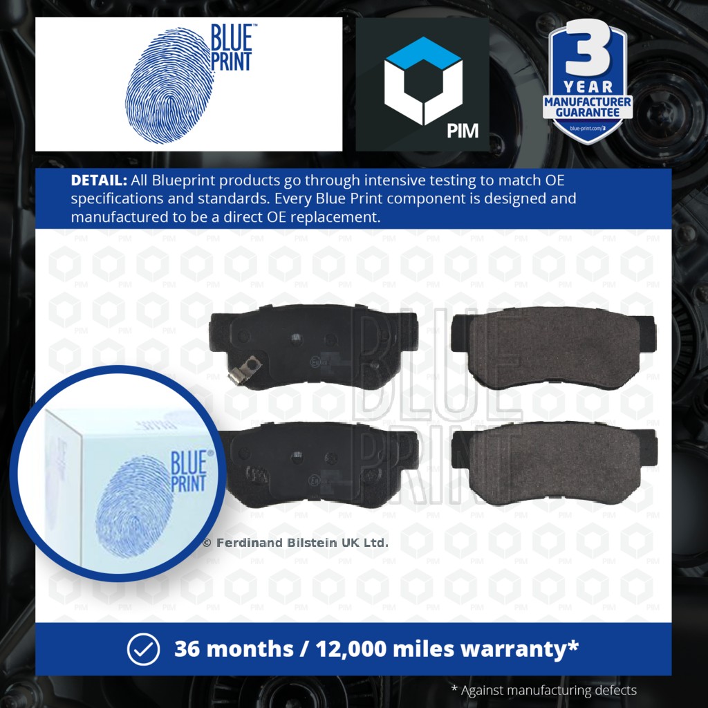 Blue Print Brake Pads Set Rear ADG04249 [PM100864]