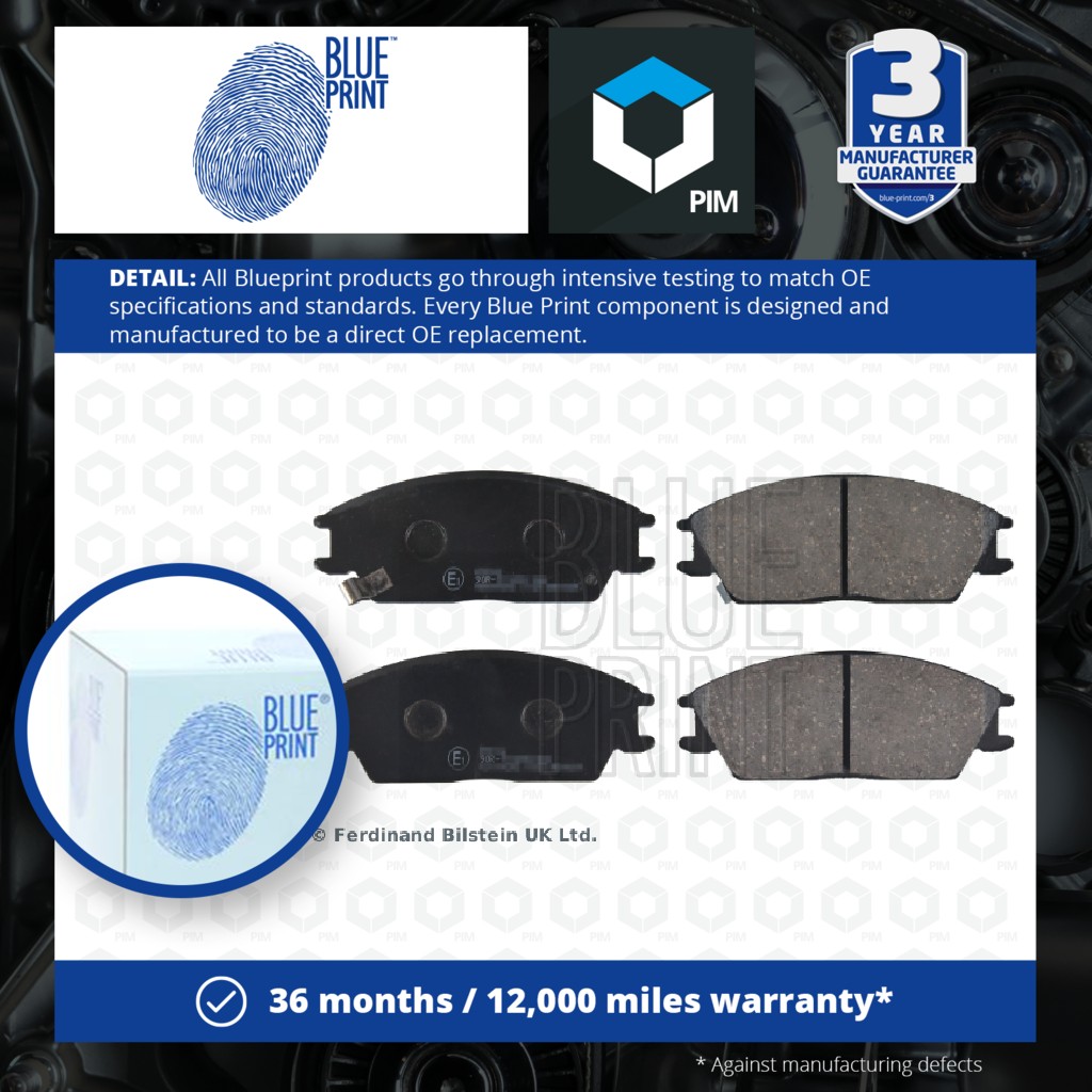 Blue Print Brake Pads Set Front ADG04202 [PM100848]