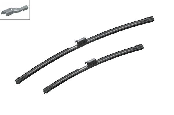 Bosch 2x Wiper Blades (Pair) Flat / Aero type Front 3397110008 [PM2043100]