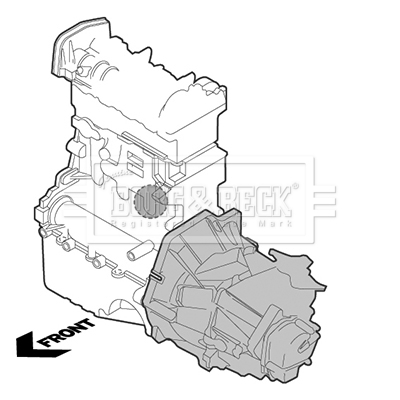 Borg & Beck Engine Mount Rear BEM4457 [PM2168736]