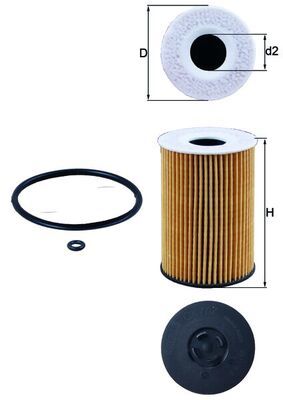 Mahle Oil Filter OX787D [PM2168115]