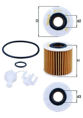 Mahle Oil Filter OX414D1 [PM2168075]