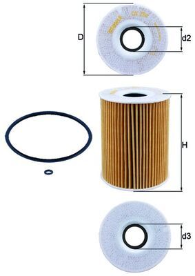 Mahle Oil Filter OX254D1 [PM2168044]