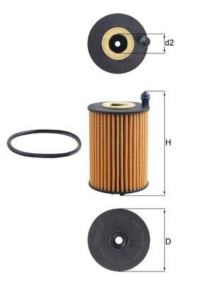 Mahle Oil Filter OX1266D [PM2168006]