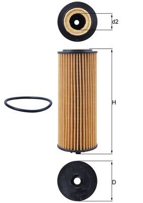 Mahle Oil Filter OX1162D [PM2167989]