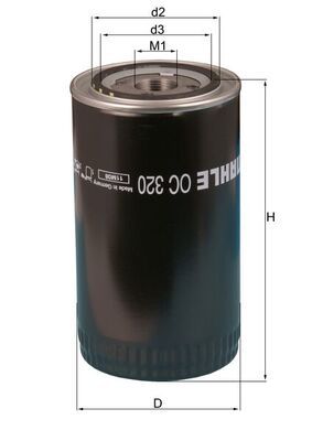 Mahle Oil Filter OC320 [PM2167895]