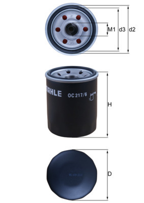 Mahle Oil Filter OC217/6 [PM2167882]