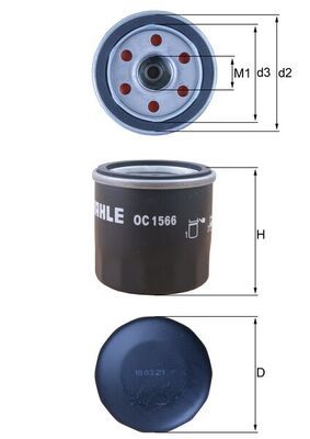 Mahle Oil Filter OC1566 [PM2167877]