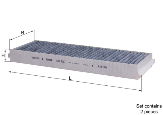 Mahle Pollen / Cabin Filter LAK239/S [PM2160456]