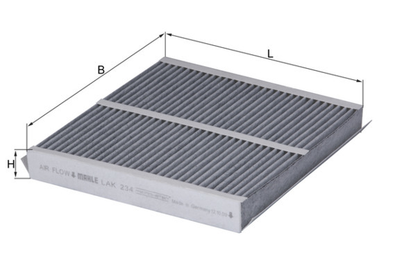 Mahle Pollen / Cabin Filter LAK234 [PM2160455]