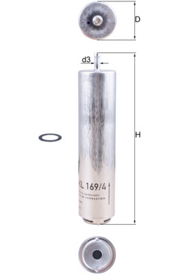 Mahle Fuel Filter KL169/4D [PM2159953]