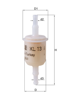 Mahle Fuel Filter KL13OF [PM330283]