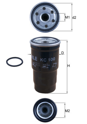 Mahle Fuel Filter KC100D [PM2159830]
